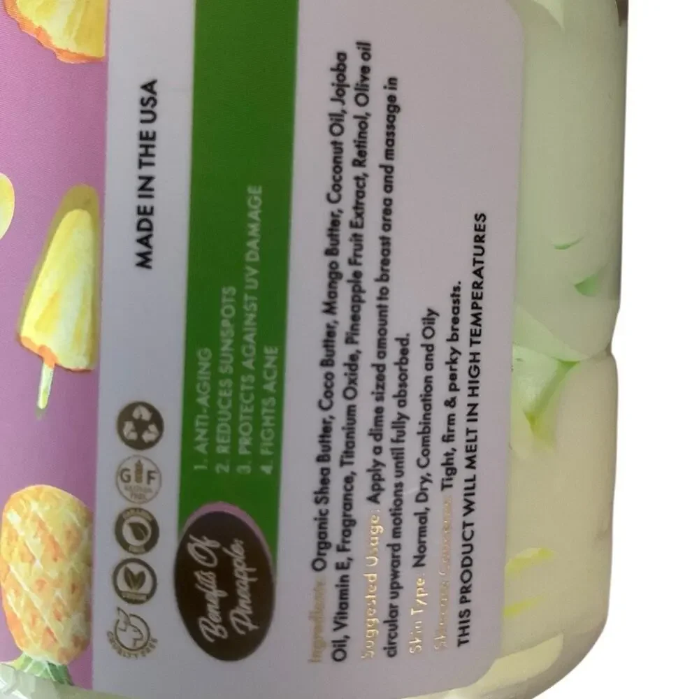 Aminnah Pineapples Body Butter 8oz NEW